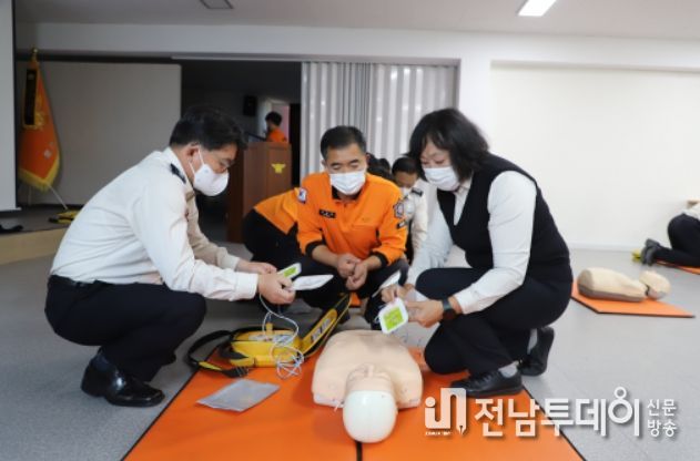 목포소방서, 소방공무원 심폐소생술 역량강화 교육 추진