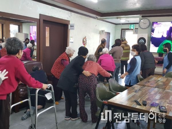 장흥소방서, 겨울철 노인관련시설 피난안전 컨설팅 실시