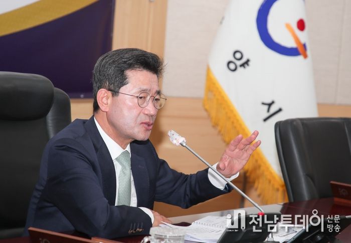정인화 광양시장, 3월 확대간부회의 열고 市 현안사항 점검