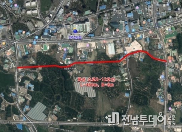 화순소로2-12호선 위치도