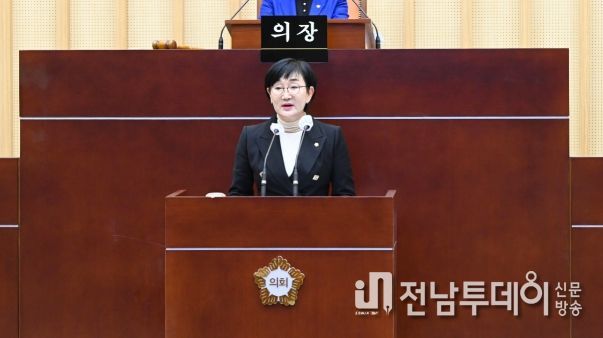 의회 본회의 발언 중인 김수영 의원 (사진=김수영 의원 제공)