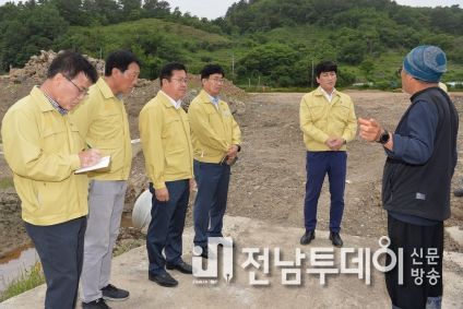광양시의회, 산업건설위원회 관내 사업 현장 점검 나서