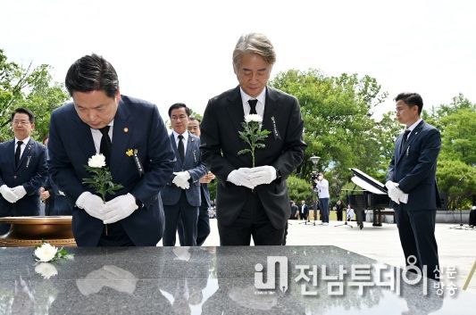 김이강 광주 서구청장, 제68회 현충일 추념식 참석