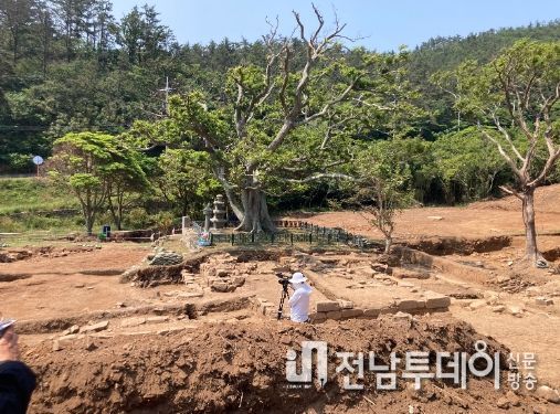 무심사지 발굴조사 현장