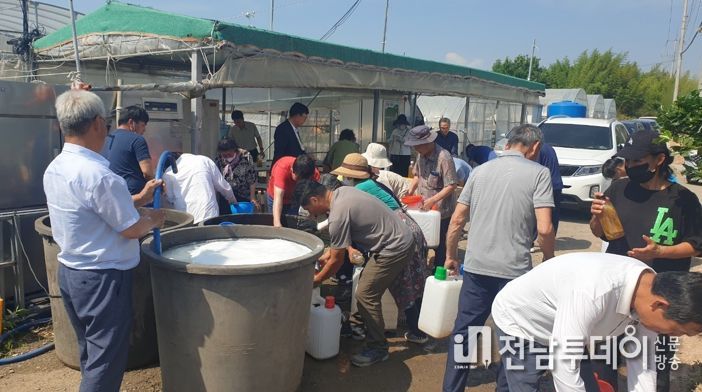 23일 실시된 친환경 농자재 제조 교육 모습