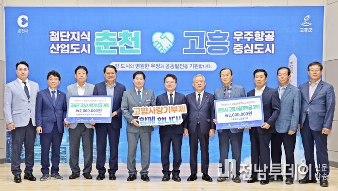 고흥군, 고흥류씨 고흥‧춘천 종중, 고향사랑 교차기부