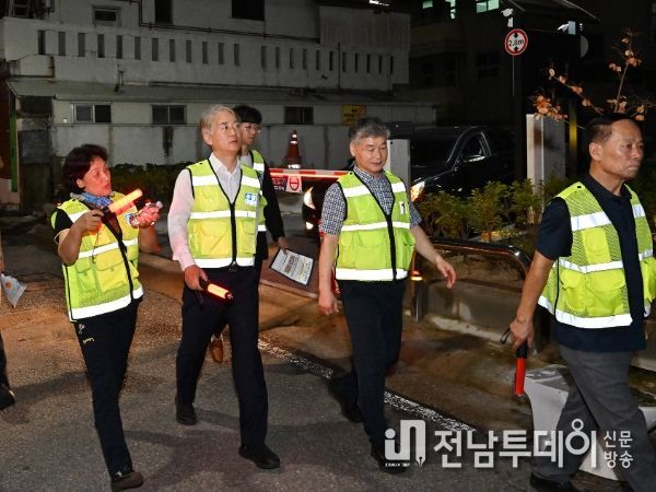 광주 서구, 자율방범대와 민·관 합동 야간순찰