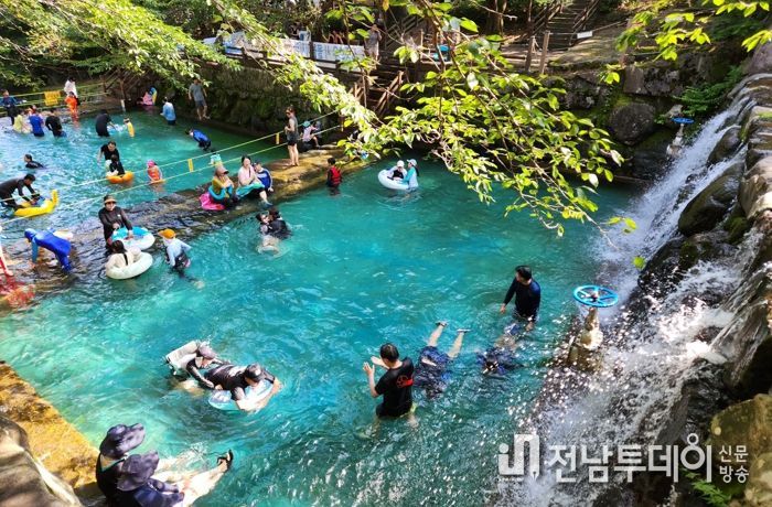 더위에는 보성군 제암산자연휴양림 계곡 물놀이가 최고!