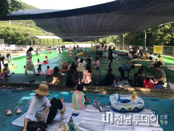 고흥 팔영산 자연휴양림 물놀이장, 주민들에 큰 인기