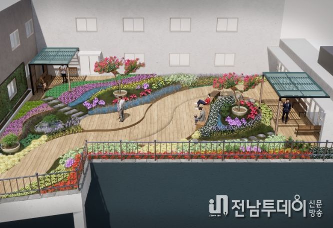 남원읍사무소 옥상정원 조감도