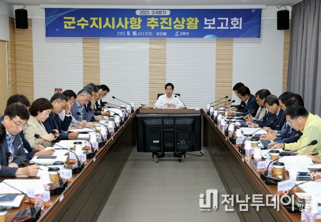 ‘민선 8기’군수 지시사항 추진상황 보고회