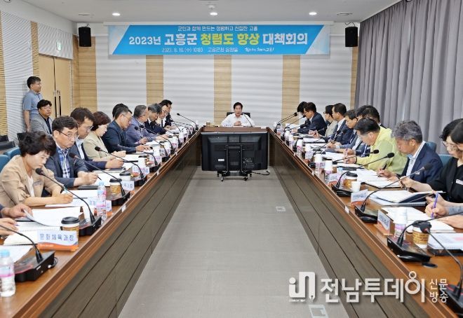 청렴도 향상 대책 회의