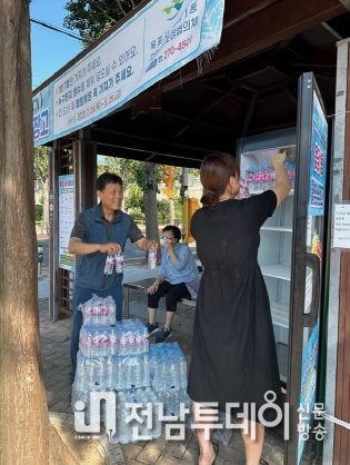 목포시 용당1동 지역사회보장협의체『웰빙냉장고』무더위 효자역할 톡톡