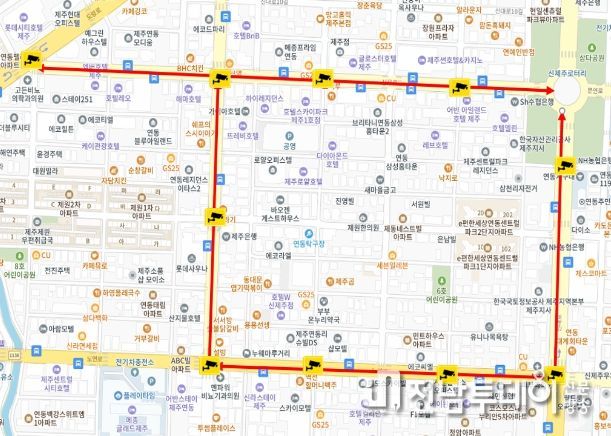 신제주(삼무로, 신광로, 노연로, 신대로)