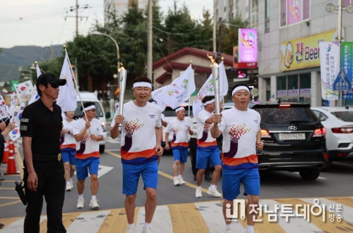 김철우 보성군수 성화 봉송 참여