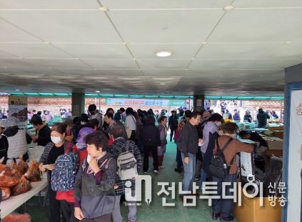 해남군, 서울 조계사·봉은사 농수특산물 직거래장터