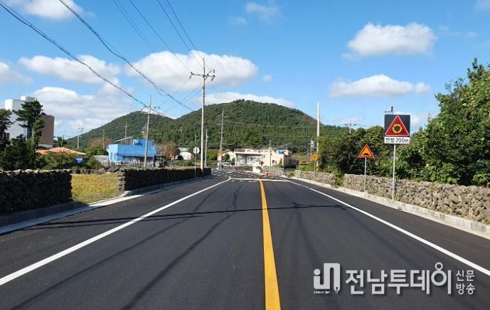 상천마을 좁은 마을안길 확장