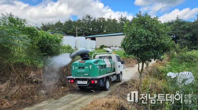 해남군, 소 럼피스킨병 유입 차단방역 총력