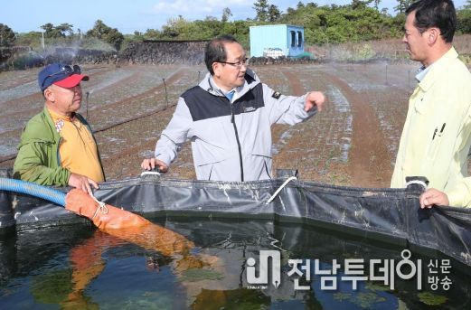 강병삼 제주시장, 서부지역 가을 가뭄 대응 현장 점검