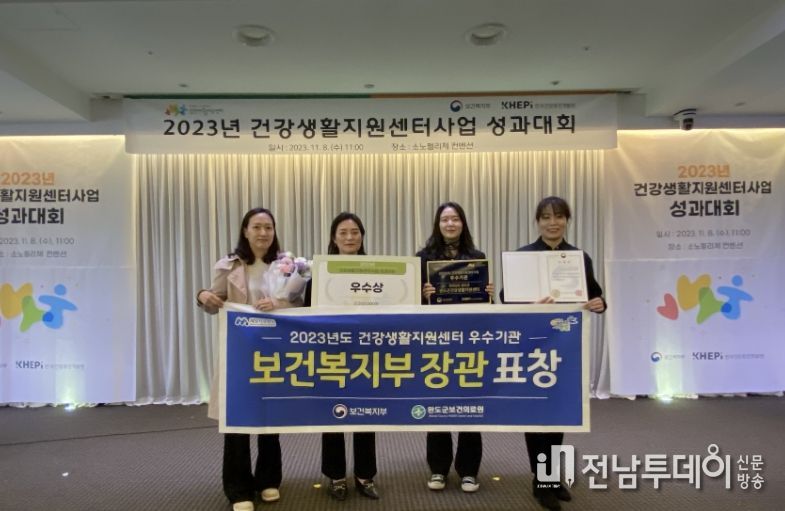 완도군 건강생활지원센터, 보건복지부 평가 우수 기관 선정