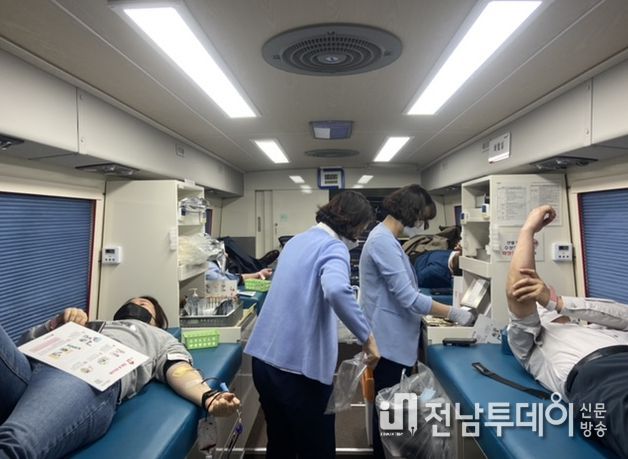목포시 보건소, 동절기 '사랑의 단체 헌혈' 실시