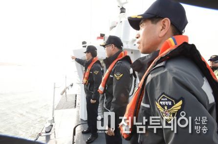 제24대 이영호 완도해경서장 취임식 이어 해맞이 치안점검
