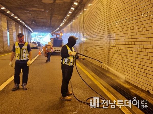 설 맞이 목포시 양을산 ‧ 갓바위터널, 옥암지하차도 청소 추진