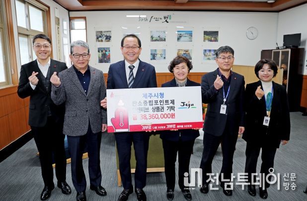 제주시, 2022년도 탄소중립포인트제(에너지 분야) 인센티브(상품권) 미지급분 기탁
