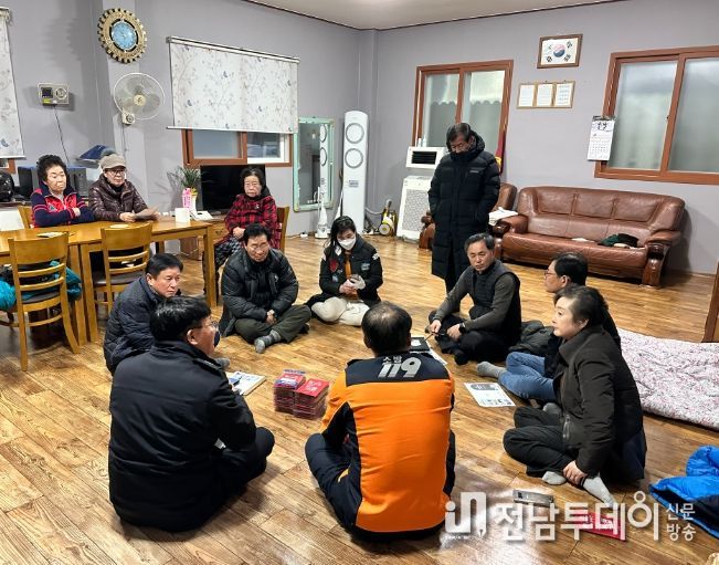 장흥소방서, 공동주택 관계자 방문 안전교육 실시