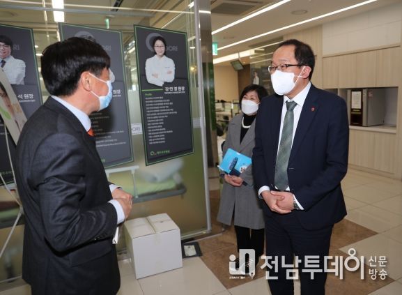 강병삼 제주시장, 제주우리병원 찾아 의료진 격려