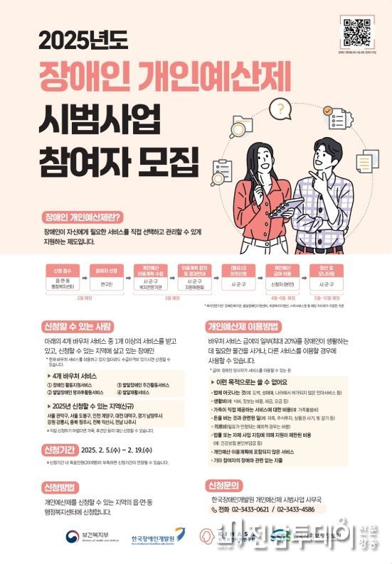 나주시, 2025년 장애인 개인예산제 시범사업 최종 선정