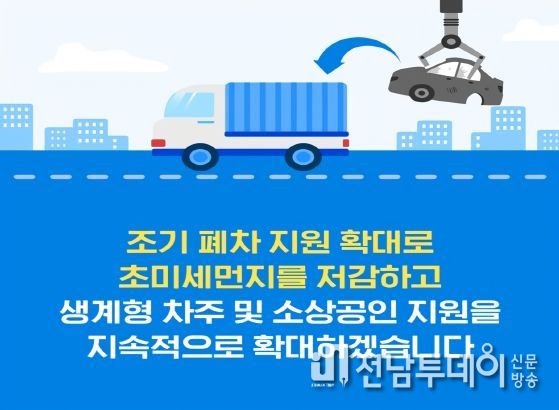 노후경유차 조기폐차 홍보물