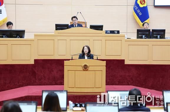 김미경 도의원 9월 19일 전라남도의회 본회의장