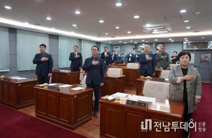 담양군의회, 제340회 임시회 개회