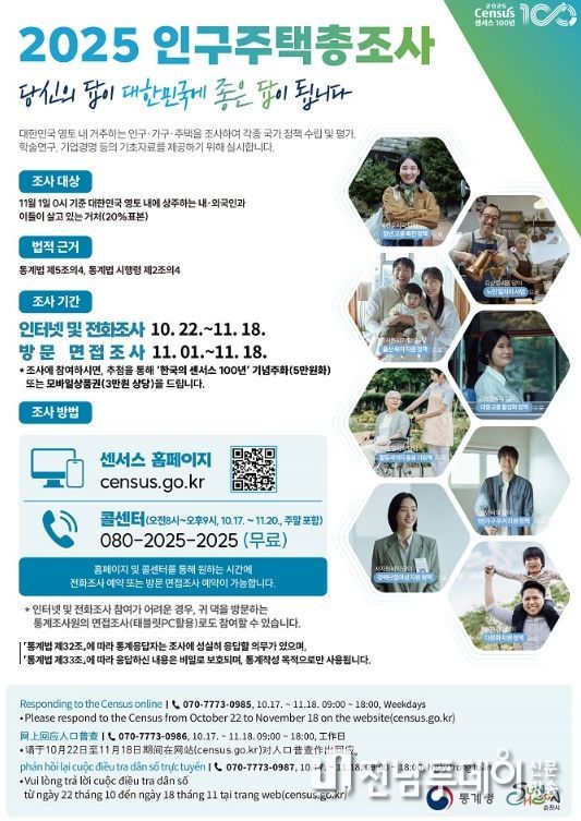 2025 인구주택총조사 실시