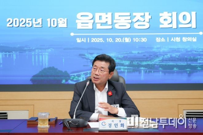광양시, 10월 읍면동장 회의 개최