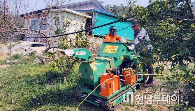 영농 부산물 파쇄지원단