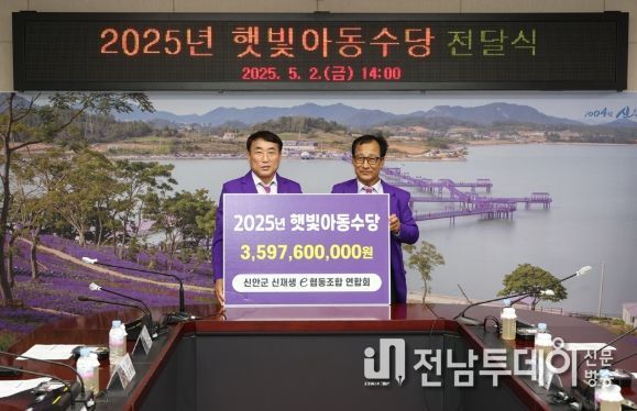신안군, 2025년 하반기 ‘햇빛아동수당’ 지급 완료