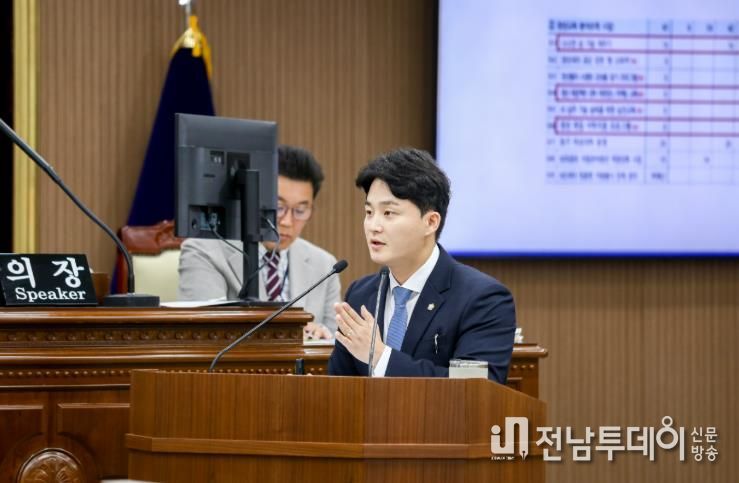 광주광역시 동구의회, 노진성의원, “청년이 머무는 도시, 아이가 안전한 도시” 구정질문