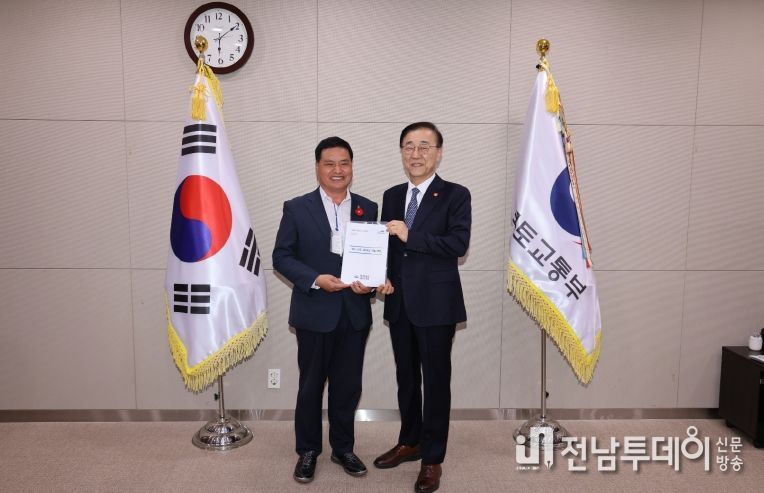 주종섭 전남도의원, 국토교통부 장관에 여수-순천 고속도로 건설 건의