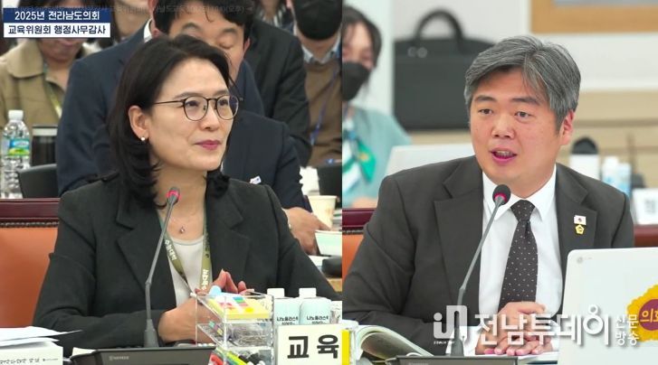 행정사무감사 중인 박원종 전남도의원