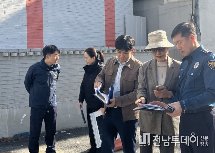 광주자치경찰위, 대학가 범죄예방사업 현장점검