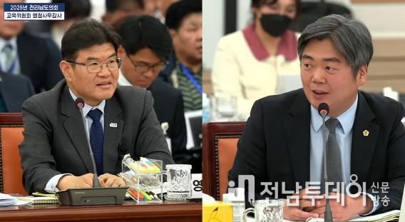 행정사무감사 중인 박원종 전남도의원