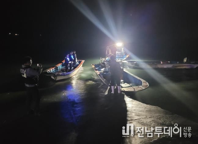 진도경찰서, 신속한 민·관·경 협력으로 표류자 2명 구조
