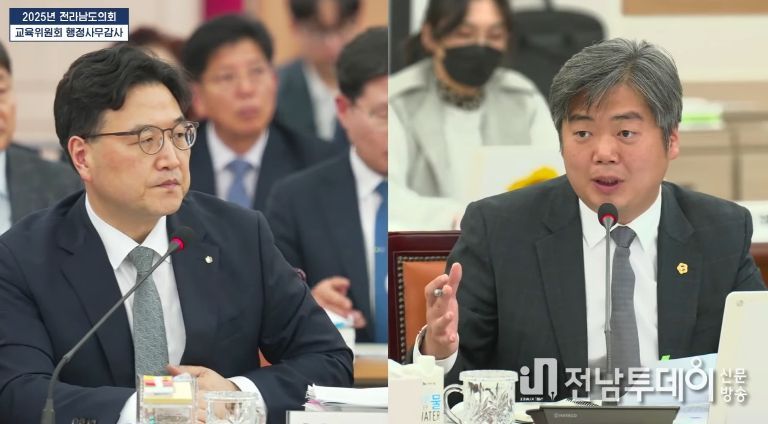 행정사무감사 중인 박원종 전남도의원