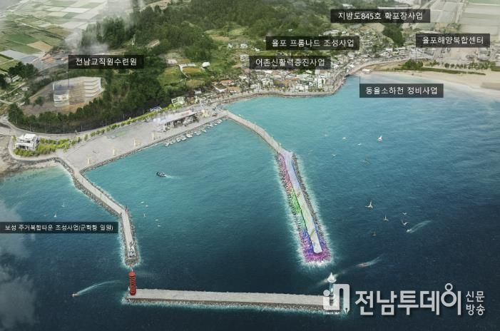 보성군, 율포항 국가어항으로 도약, 2026년 정부예산안 기본설계비 반영_조감도