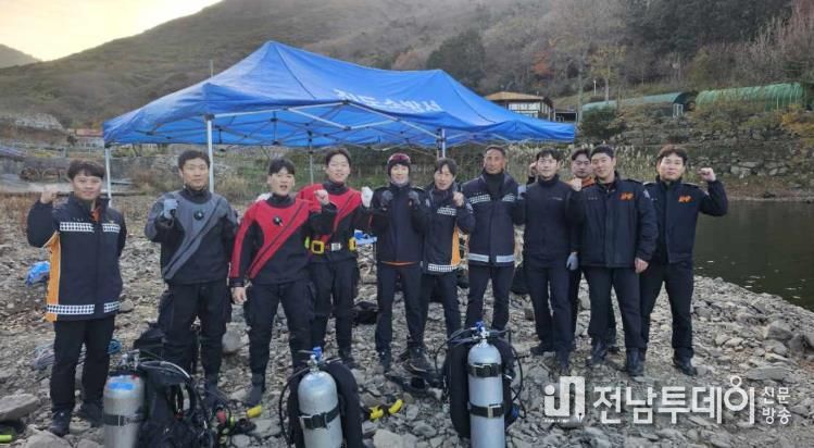 진도소방서, 혹한기 대비 동계 수난구조훈련 실시