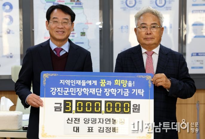 김규하 아트팜, 명동주 탐진들(주) 대표 각 1천만 원