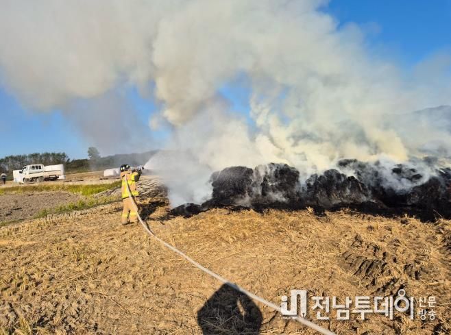 전남소방 메마른 대지에 불티는 치명적... 도민 안전 위해 소각 자제 부탁