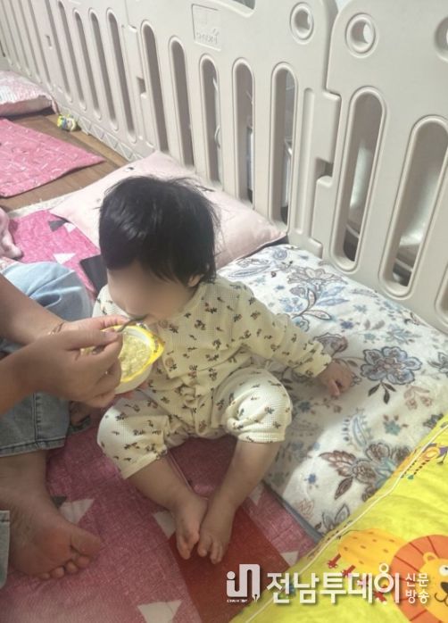 새싹 든든 유아식 지원 모습